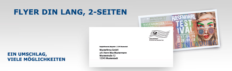 Flyer-Mailing Flyer DIN lang 2Seiten