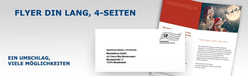 Flyer-Mailing Flyer DIN lang 4Seiten