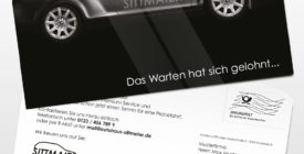 Postkarte mit Konturstanzung - Postkarte Kreativ