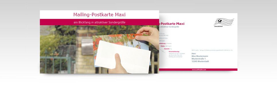 Mailing-Postkarte Maxi