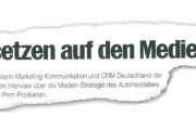 Über den Tellerrand: Audi setzt auf Print im Medienmix