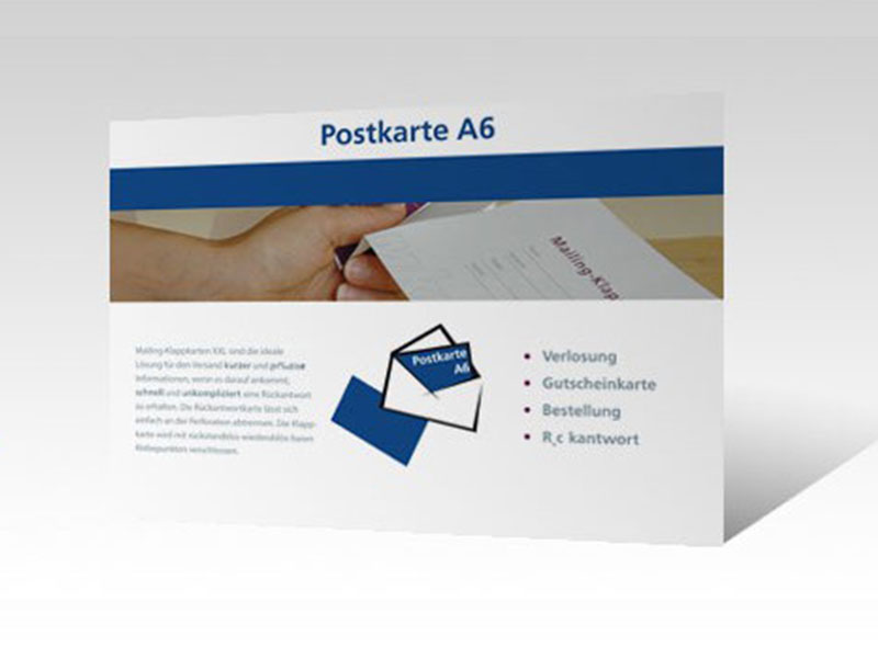 Mailing – Postkarte A6